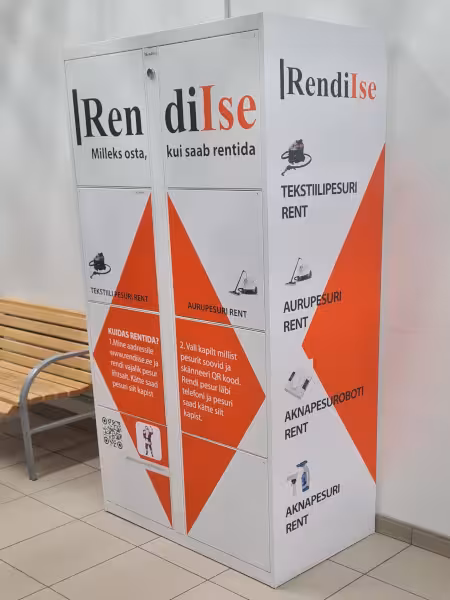 Rendi tekstiilipesur, aurupesur, aknapesurobot ja tolmuimeja nutikappidest üle Eesti. Kiire, mugav ja kontaktivaba broneerimine Tallinnas, Tartus, Pärnus ja Rakveres.